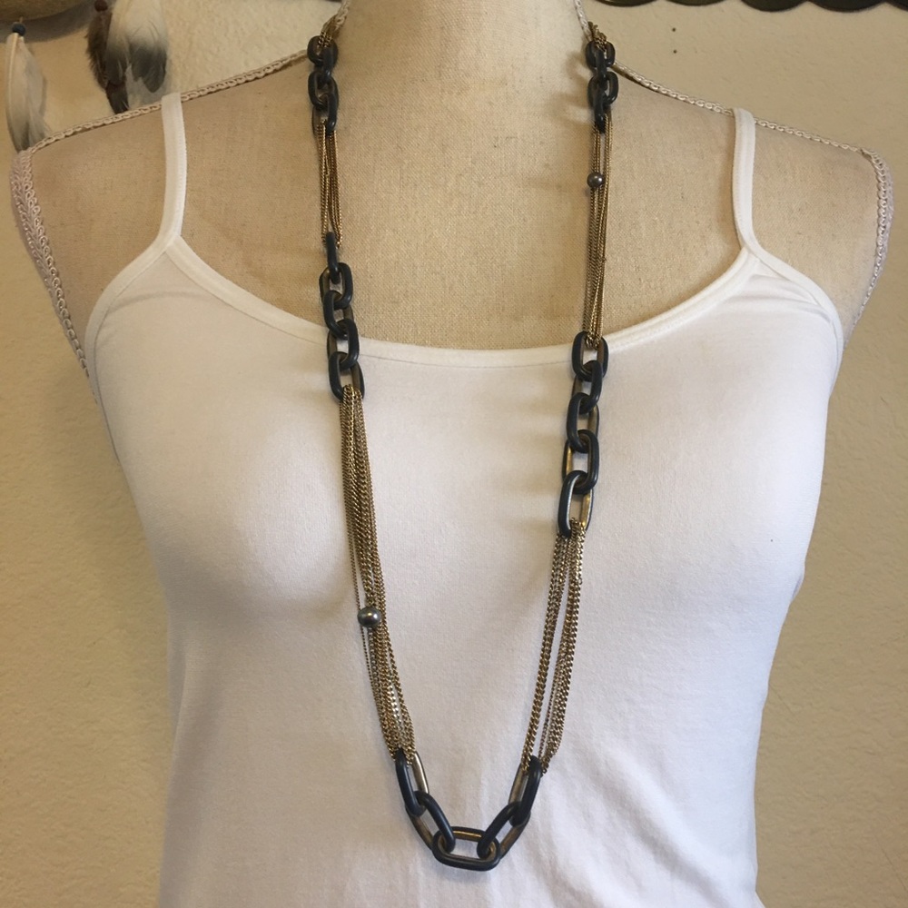 Kenneth Cole Reaction multi strand chain necklace